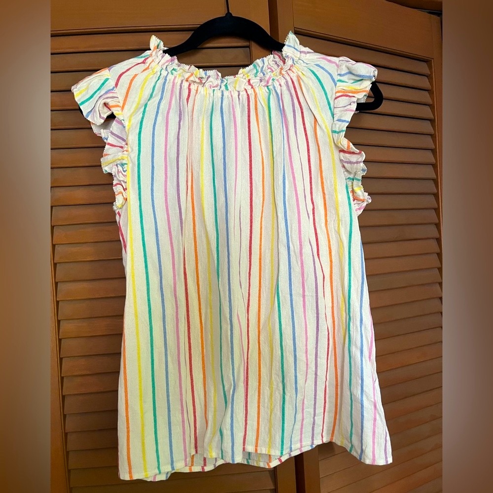 Impressions Multicolor Ruffle Sleeve Blouse